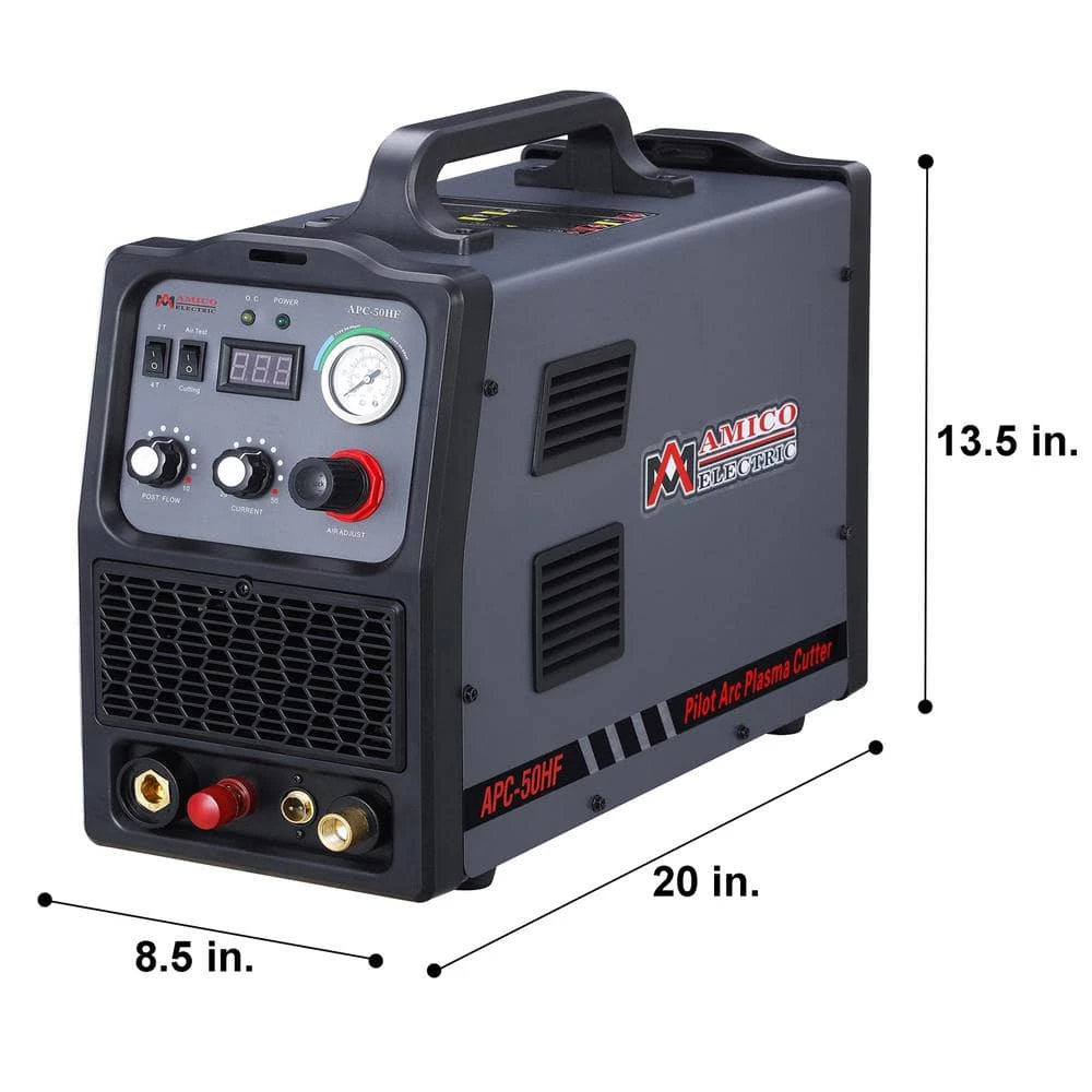 AM AMICO ELECTRIC 50 Amp Non-Touch Pilot Arc Plasma Cutter, 4/5 in. Clean Cut, 80% Duty Cycle 90-Volt to 300-Volt Wide Voltage 5 AM AMICO ELECTRIC 50 Amp Non-Touch Pilot Arc Plasma Cutter, 4/5 in. Clean Cut, 80% Duty Cycle 90-Volt to 300-Volt Wide Voltage - Image 5