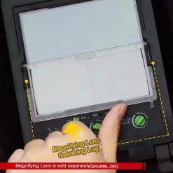 Antra 3.86 in. x 3.50 in. Solar Power Auto Darkening Welding Helmet with Large Viewing Size -Welding & Soldering Tools Sales antra welding helmets ah7 860 001x 76 1000