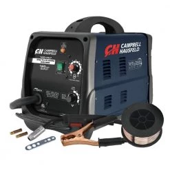 Campbell Hausfeld MIG/Flux Core Welder 120 Amp Output Wire Feed with Accessories