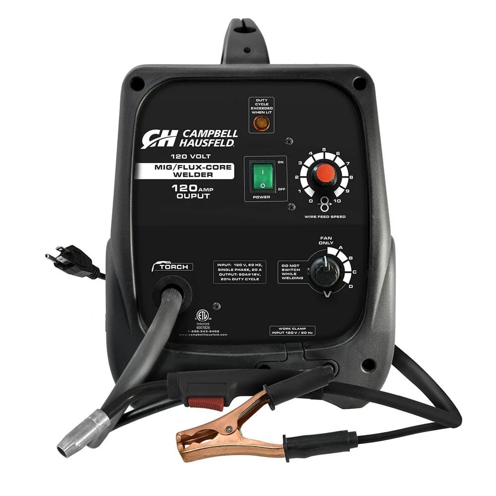 Campbell Hausfeld MIG/Flux Core Welder 120 Amp Output Wire Feed with Accessories 2 Campbell Hausfeld MIG/Flux Core Welder 120 Amp Output Wire Feed with Accessories - Image 2
