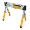 DEWALT 36 in. W Adjustable Height (25 in. to 33 in.) Folding Steel Heat Resistant Groundable Welding Sawhorse/Work Support