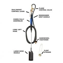 Flame King 500,000 BTU Propane Torch Kit Heavy-Duty Weed Burner -Welding & Soldering Tools Sales flame king torches tanks ysn500k c3 1000