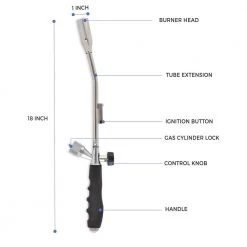Flame King 20,000 BTU Handheld Slanted Propane Charcoal Lighter Torch -Welding & Soldering Tools Sales flame king torches tanks ysnax1 108 76 1000