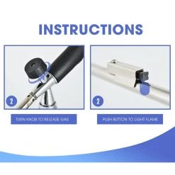 Flame King 20,000 BTU Handheld Slanted Propane Charcoal Lighter Torch -Welding & Soldering Tools Sales flame king torches tanks ysnax1 108 fa 1000