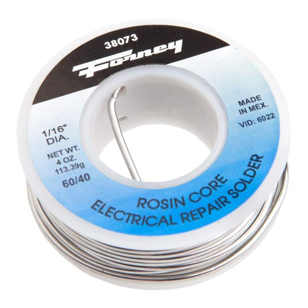 Forney 1/16 in. 1/4 lb. Rosin Core 60/40 Solder 2 Forney 1/16 in. 1/4 lb. Rosin Core 60/40 Solder - Image 2