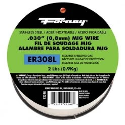 Forney 0.030 Dia 308ER Stainless Steel MIG Wire 2 lb. Spool 7 Forney 0.030 Dia 308ER Stainless Steel MIG Wire 2 lb. Spool -Welding & Soldering Tools Sales forney welding wire 42298 1f 1000