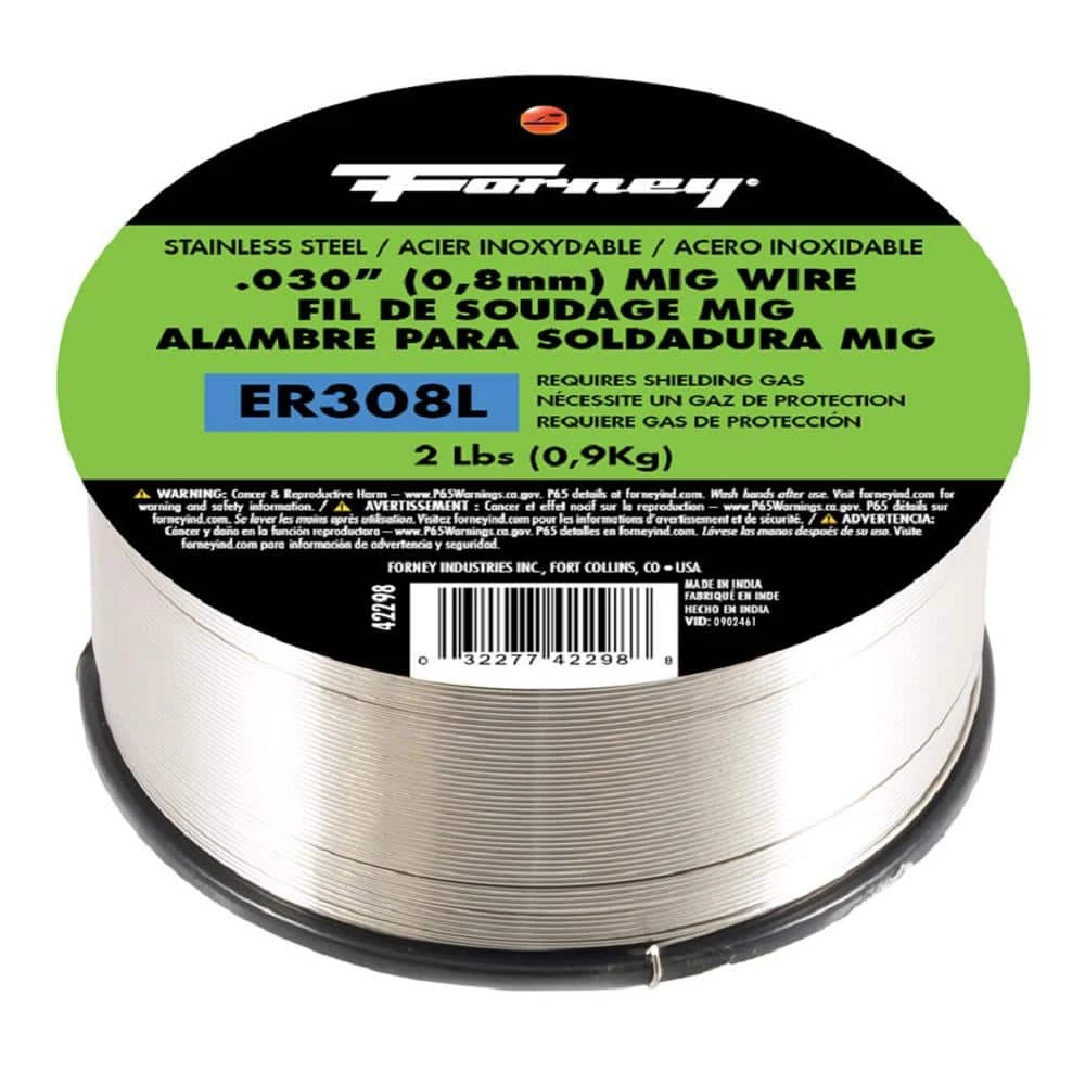 Forney 0.030 Dia 308ER Stainless Steel MIG Wire 2 lb. Spool 3 Forney 0.030 Dia 308ER Stainless Steel MIG Wire 2 lb. Spool - Image 3