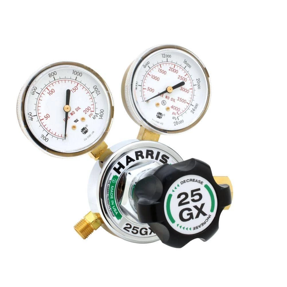 Harris 25GX 9/16 in. Oxygen Regulator 1 Harris 25GX 9/16 in. Oxygen Regulator