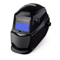 Lincoln Electric Auto-Darkening Welding Helmet with Variable Shade Lens No. 7-13 (1.73 x 3.82 in. Viewing Area), Black Glossy Design