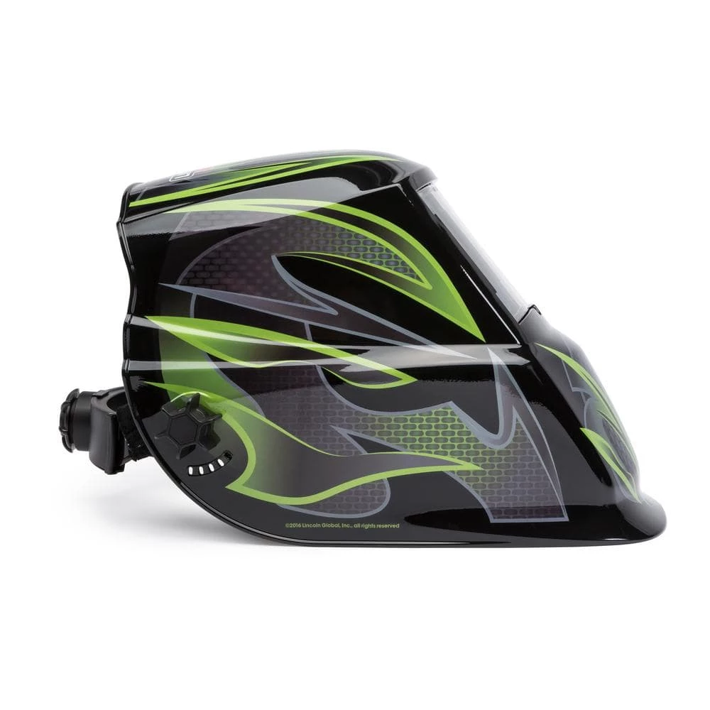 Lincoln Electric Auto-Darkening Welding Helmet with Variable Shade Lens No. 9-13 (1.73 x 3.82 in. Viewing Area), Galaxis Design 5 Lincoln Electric Auto-Darkening Welding Helmet with Variable Shade Lens No. 9-13 (1.73 x 3.82 in. Viewing Area), Galaxis Design - Image 5