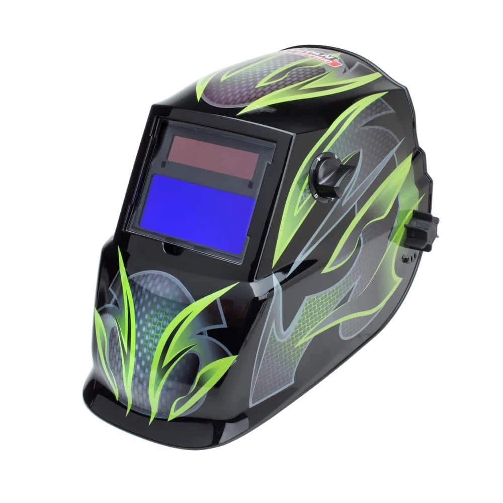 Lincoln Electric Auto-Darkening Welding Helmet with Variable Shade Lens No. 9-13 (1.73 x 3.82 in. Viewing Area), Galaxis Design 1 Lincoln Electric Auto-Darkening Welding Helmet with Variable Shade Lens No. 9-13 (1.73 x 3.82 in. Viewing Area), Galaxis Design