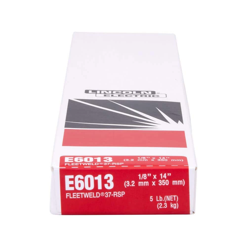 Lincoln Electric 1/8 in. Dia. x 14 in. Long Fleetweld 37-RSP E6013 Stick Welding Electrodes (5 lb. Box) 4 Lincoln Electric 1/8 in. Dia. x 14 in. Long Fleetweld 37-RSP E6013 Stick Welding Electrodes (5 lb. Box) - Image 4