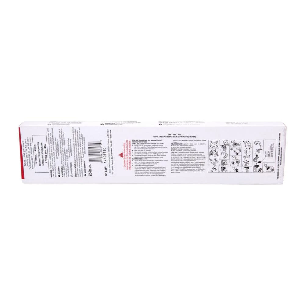 Lincoln Electric 1/8 in. Dia. x 14 in. Long Fleetweld 37-RSP E6013 Stick Welding Electrodes (5 lb. Box) 7 Lincoln Electric 1/8 in. Dia. x 14 in. Long Fleetweld 37-RSP E6013 Stick Welding Electrodes (5 lb. Box) - Image 7