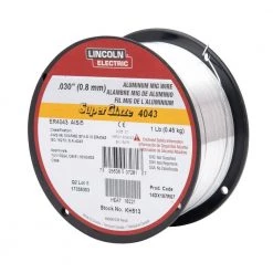 Lincoln Electric .030 in. Superglaze ER4043 Aluminum MIG Welding Wire for Heat Treatable Base Alloys (1 lb. Spool)