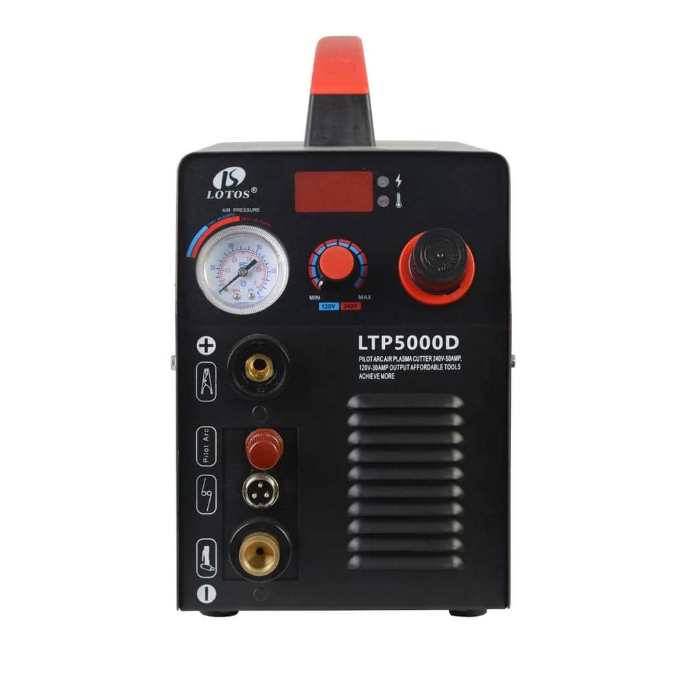 Lotos 50 Amp Non-Touch Pilot Arc Inverter Plasma Cutter for Metal, Dual Voltage 110V/220V, 1/2 in. Clean Cut 2 Lotos 50 Amp Non-Touch Pilot Arc Inverter Plasma Cutter for Metal, Dual Voltage 110V/220V, 1/2 in. Clean Cut - Image 2