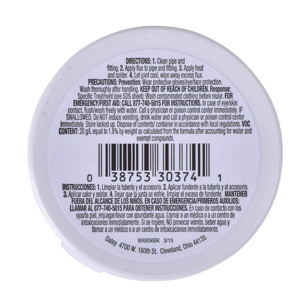 OATEY 1.7 oz. Lead-Free Solder Tinning Flux Paste 3 OATEY 1.7 oz. Lead-Free Solder Tinning Flux Paste - Image 3