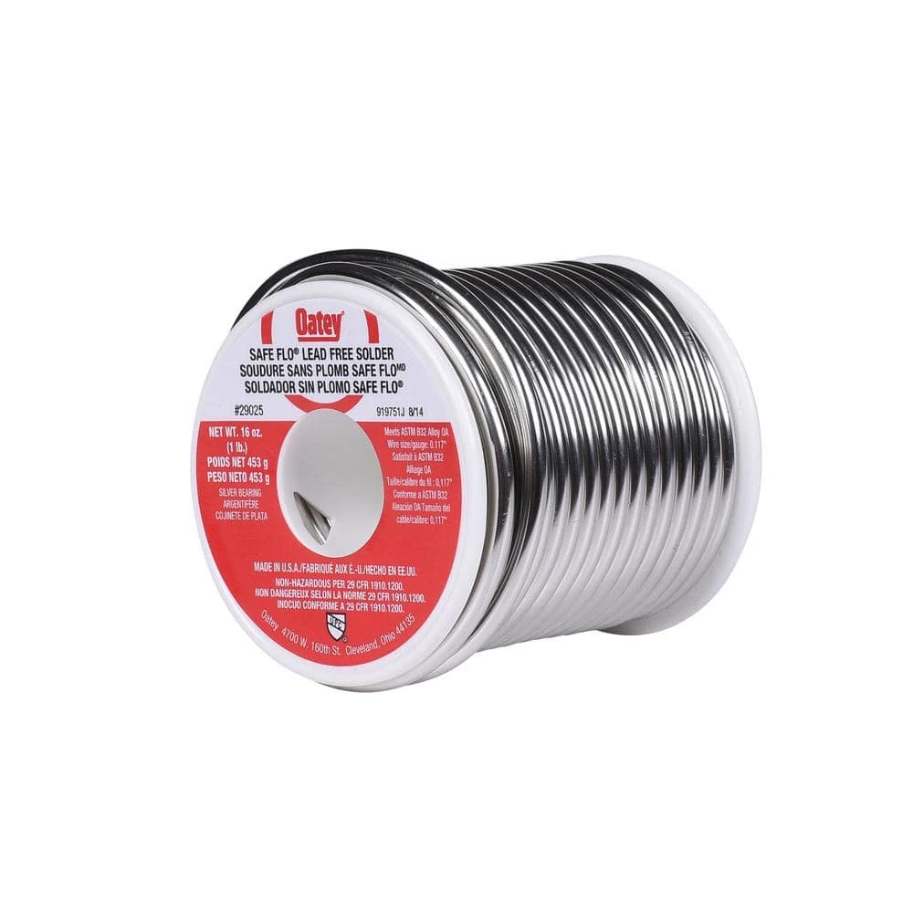 OATEY Safe Flo 1 lb. Lead-Free Silver Solder Wire 3 OATEY Safe Flo 1 lb. Lead-Free Silver Solder Wire - Image 3