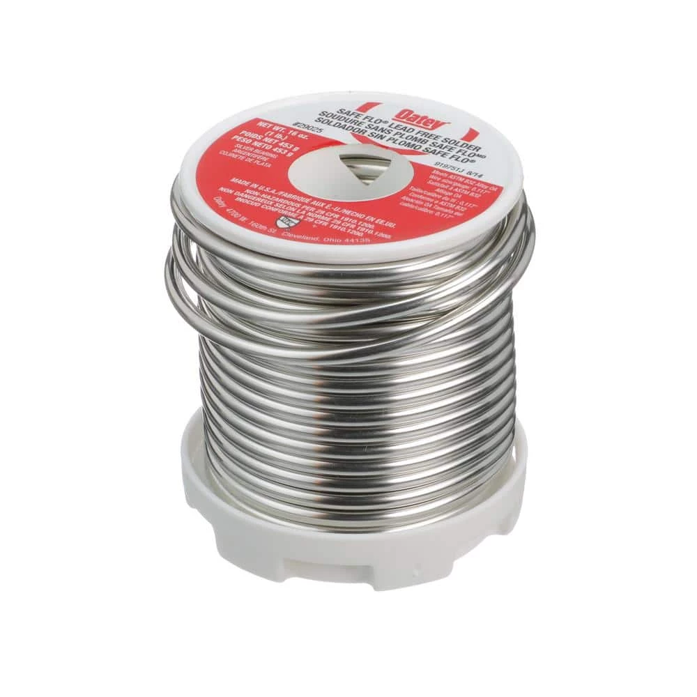 OATEY Safe Flo 1 lb. Lead-Free Silver Solder Wire 7 OATEY Safe Flo 1 lb. Lead-Free Silver Solder Wire - Image 7