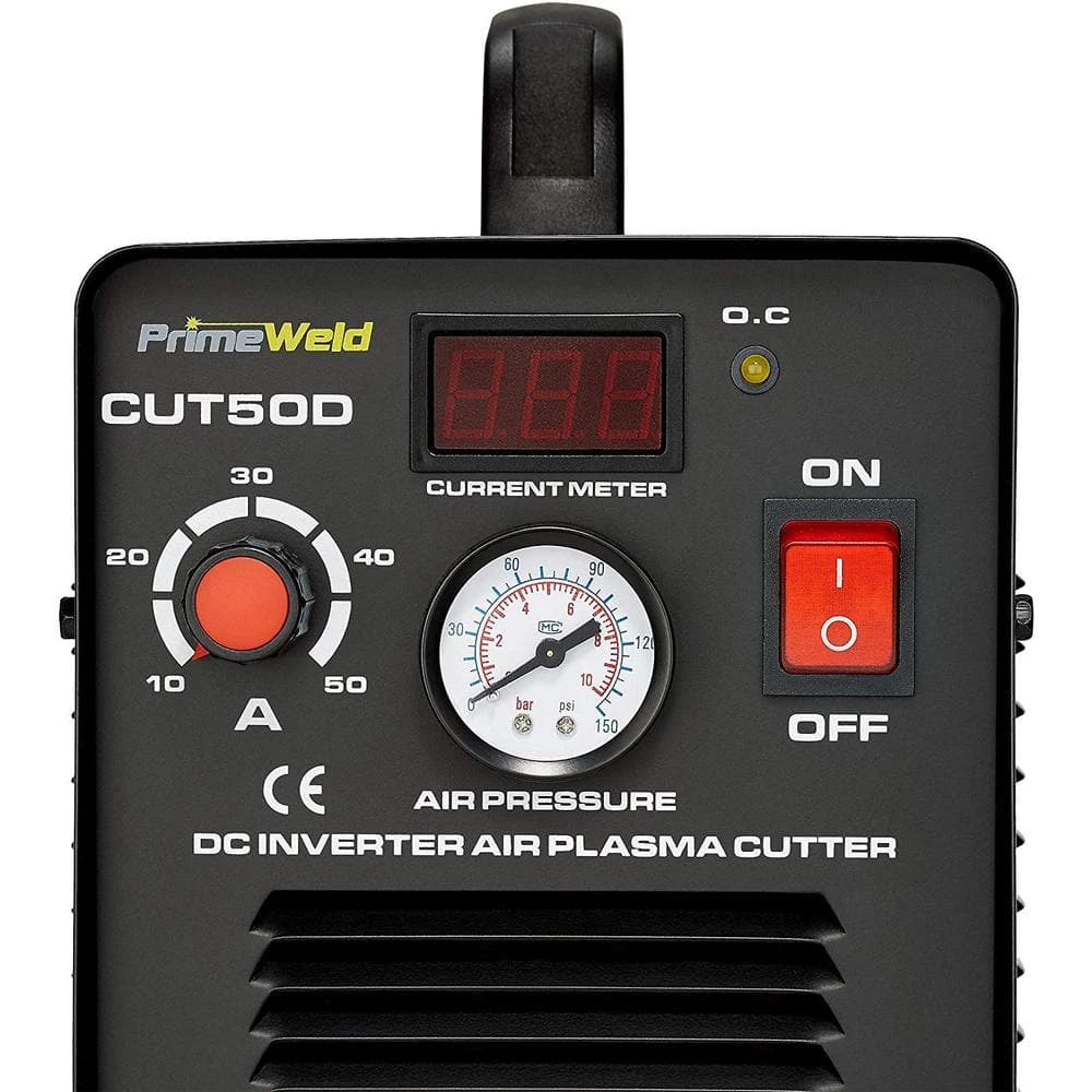 PrimeWeld 50 Amp Plasma Cutter 1/2 in. Clean Cut 110-Volt/220-Volt DC Cutting Machine 3 PrimeWeld 50 Amp Plasma Cutter 1/2 in. Clean Cut 110-Volt/220-Volt DC Cutting Machine - Image 3