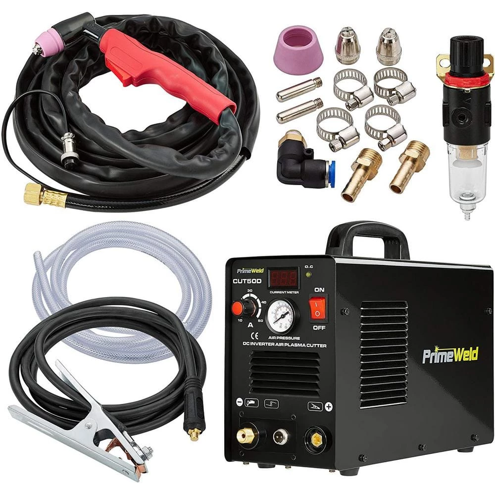 PrimeWeld 50 Amp Plasma Cutter 1/2 in. Clean Cut 110-Volt/220-Volt DC Cutting Machine 2 PrimeWeld 50 Amp Plasma Cutter 1/2 in. Clean Cut 110-Volt/220-Volt DC Cutting Machine - Image 2