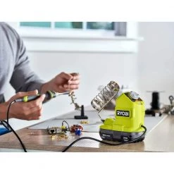 RYOBI ONE+ 18V Cordless 120-Watt Soldering Iron Topper Kit with 1.5 Ah Battery and Charger 19 RYOBI ONE+ 18V Cordless 120-Watt Soldering Iron Topper Kit with 1.5 Ah Battery and Charger -Welding & Soldering Tools Sales ryobi soldering irons pcl946k1 1d 1000