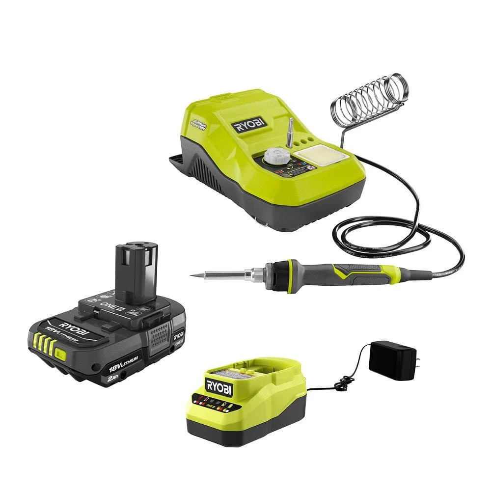 RYOBI ONE+ 18V Hybrid Soldering Station with 2.0 Ah Battery and Charger 1 RYOBI ONE+ 18V Hybrid Soldering Station with 2.0 Ah Battery and Charger