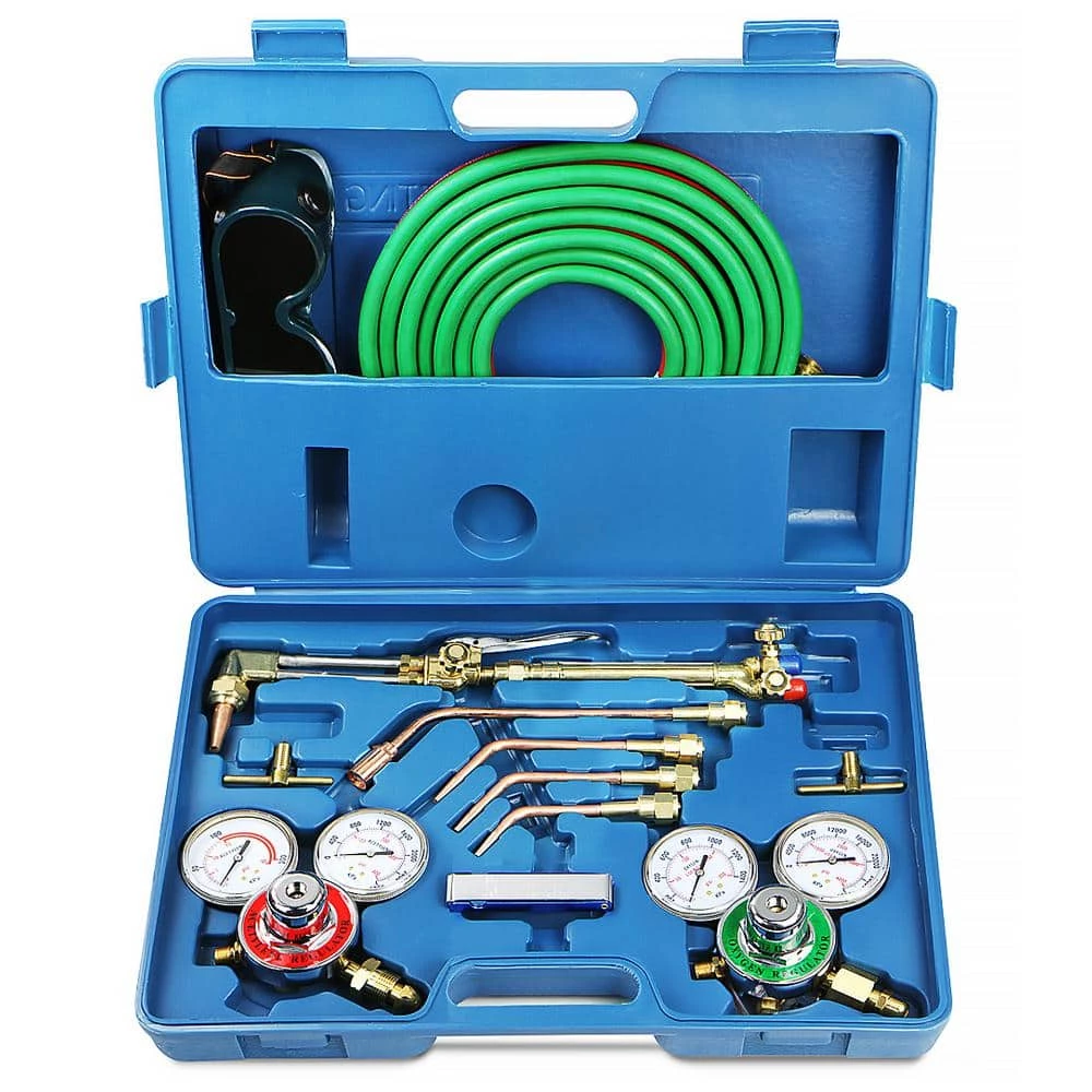 STARK USA Cut Welder Kit with Torch, Oxygen and Acetylene Regulators, 3/16 in. x 15 ft. Hose, Victor Type Cutting Welding Brazing 5 STARK USA Cut Welder Kit with Torch, Oxygen and Acetylene Regulators, 3/16 in. x 15 ft. Hose, Victor Type Cutting Welding Brazing - Image 5