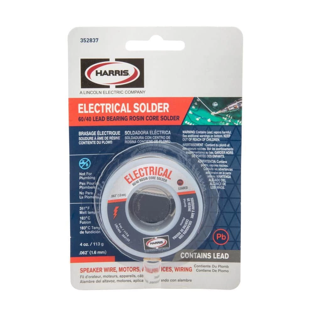 The Harris Products Group 4 oz. Leaded Rosin Core Solder 8 The Harris Products Group 4 oz. Leaded Rosin Core Solder - Image 8