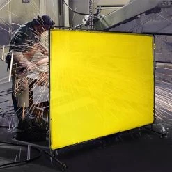 VEVOR 8 ft. x 6 ft. Welding Protection Screen w/Frame Welding Curtain w/4 Wheel Flame-Resistant Vinyl Light-Proof in Yellow 15 VEVOR 8 ft. x 6 ft. Welding Protection Screen w/Frame Welding Curtain w/4 Wheel Flame-Resistant Vinyl Light-Proof in Yellow -Welding & Soldering Tools Sales vevor welding accessories gbhjcl6x8dkjyl001v0 31 1000