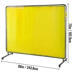VEVOR 8 ft. x 6 ft. Welding Protection Screen w/Frame Welding Curtain w/4 Wheel Flame-Resistant Vinyl Light-Proof in Yellow 14 VEVOR 8 ft. x 6 ft. Welding Protection Screen w/Frame Welding Curtain w/4 Wheel Flame-Resistant Vinyl Light-Proof in Yellow -Welding & Soldering Tools Sales vevor welding accessories gbhjcl6x8dkjyl001v0 76 1000