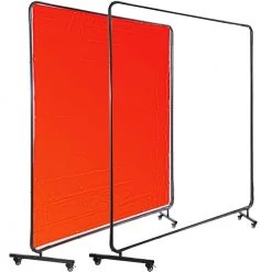 VEVOR Welding Screen 6 ft. x 6 ft. 3 Panel Welding Curtain Flame Retardant with Frame and Wheels adjustable Size, Red 11 VEVOR Welding Screen 6 ft. x 6 ft. 3 Panel Welding Curtain Flame Retardant with Frame and Wheels adjustable Size, Red -Welding & Soldering Tools Sales vevor welding accessories gbrdsmhjl66yc0001v0 1f 1000