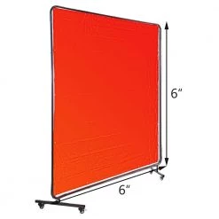VEVOR Welding Screen 6 ft. x 6 ft. 3 Panel Welding Curtain Flame Retardant with Frame and Wheels adjustable Size, Red 14 VEVOR Welding Screen 6 ft. x 6 ft. 3 Panel Welding Curtain Flame Retardant with Frame and Wheels adjustable Size, Red -Welding & Soldering Tools Sales vevor welding accessories gbrdsmhjl66yc0001v0 76 1000