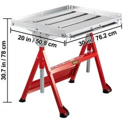 VEVOR Folding Welding Table 30 in. x 20 in. Sawhorse Workbench 400 lbs. Adjustable with Casters Retractable Guide Rails 14 VEVOR Folding Welding Table 30 in. x 20 in. Sawhorse Workbench 400 lbs. Adjustable with Casters Retractable Guide Rails -Welding & Soldering Tools Sales vevor welding kits hjtycybd130209volv0 76 1000