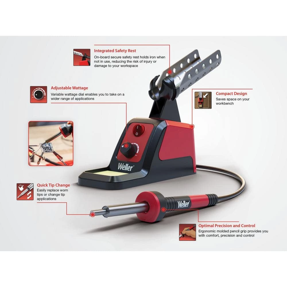 Weller Corded Electric Soldering Iron Station with WLIR60 Precision Iron 2 Weller Corded Electric Soldering Iron Station with WLIR60 Precision Iron - Image 2