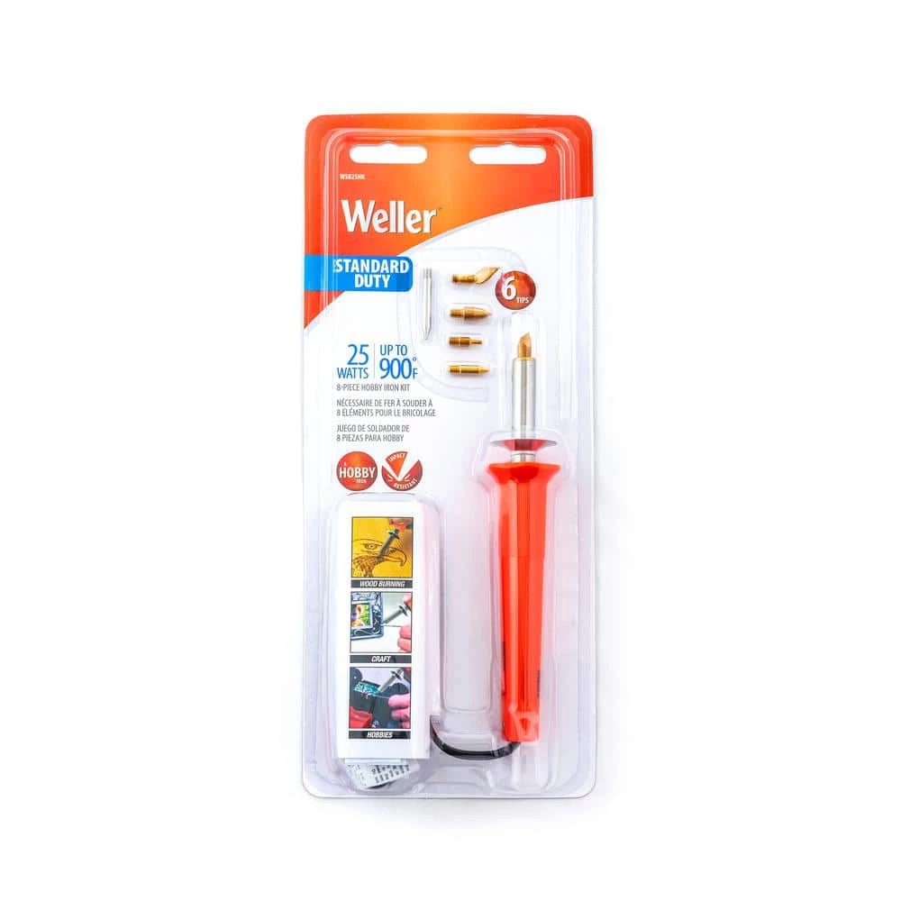 Weller 25-Watt Short Barrel Hobby Iron Kit (8-Piece) 2 Weller 25-Watt Short Barrel Hobby Iron Kit (8-Piece) - Image 2