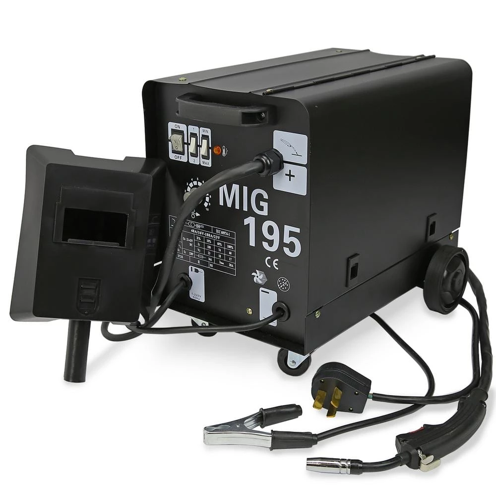 XtremepowerUS 190 Amp Dual MIG-195 230-Volt Gasoline Flux Core Auto Wire Aluminum Welding Machine Gas/No Gas Welder 1 XtremepowerUS 190 Amp Dual MIG-195 230-Volt Gasoline Flux Core Auto Wire Aluminum Welding Machine Gas/No Gas Welder