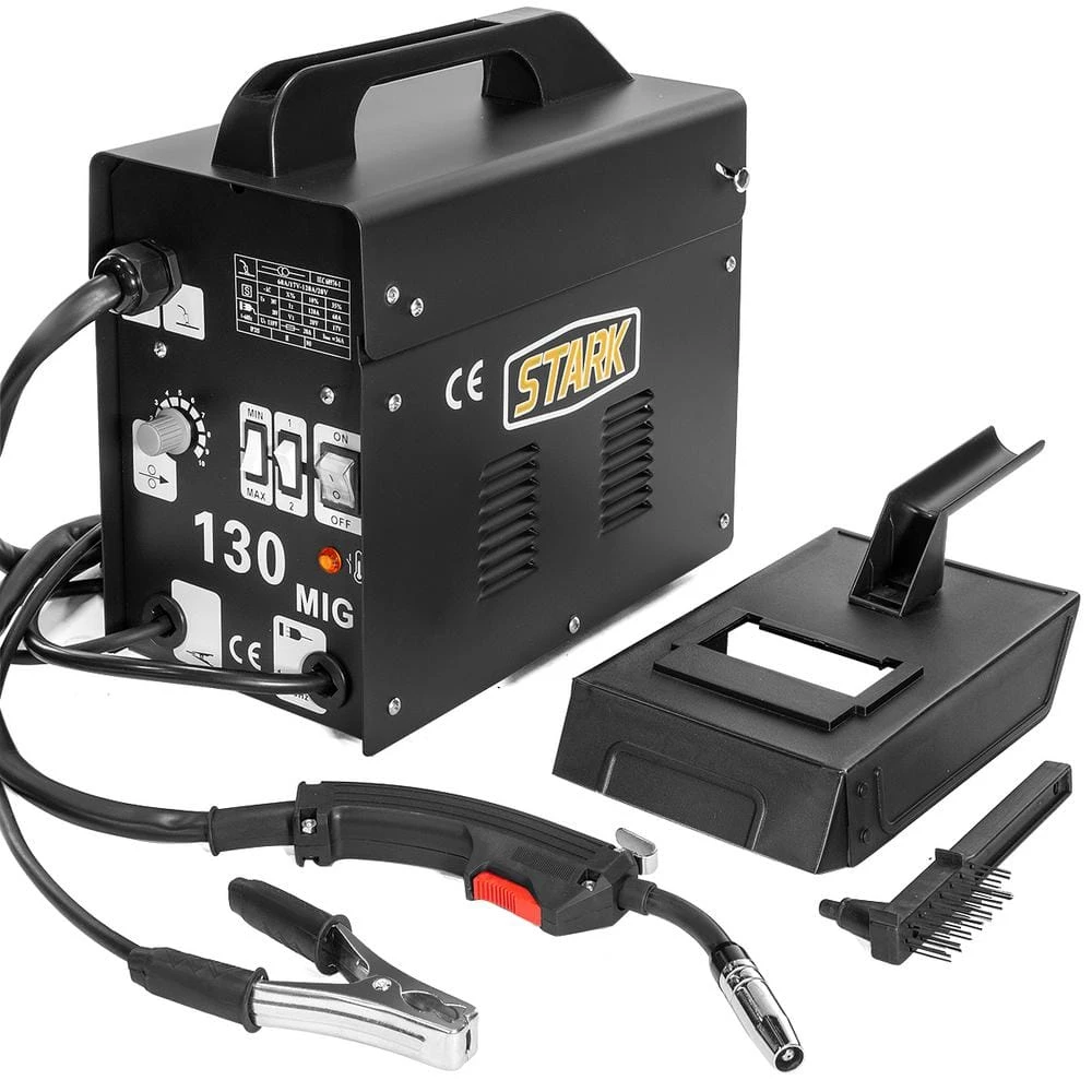 XtremepowerUS 115-Volt MIG 130 Welder Flux Core Wire Automatic Feed Welding Machine DIY Tool with Protective Mask Kit 1 XtremepowerUS 115-Volt MIG 130 Welder Flux Core Wire Automatic Feed Welding Machine DIY Tool with Protective Mask Kit